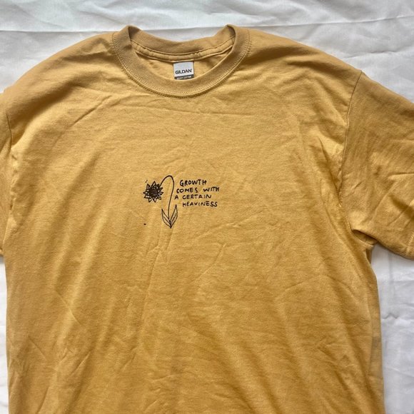 Growth Comes with a Certain Heaviness Printed Tee - Picture 2 of 4